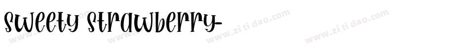 Sweety Strawberry字体转换